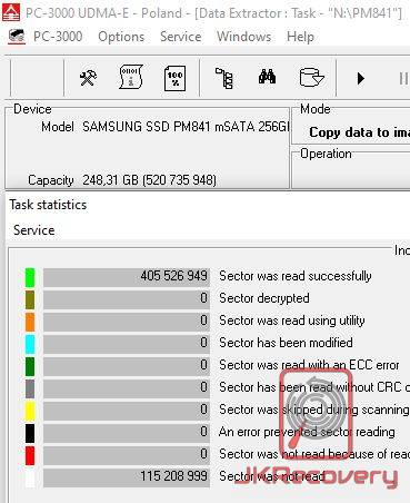 Odzysk danych Samsung PM841