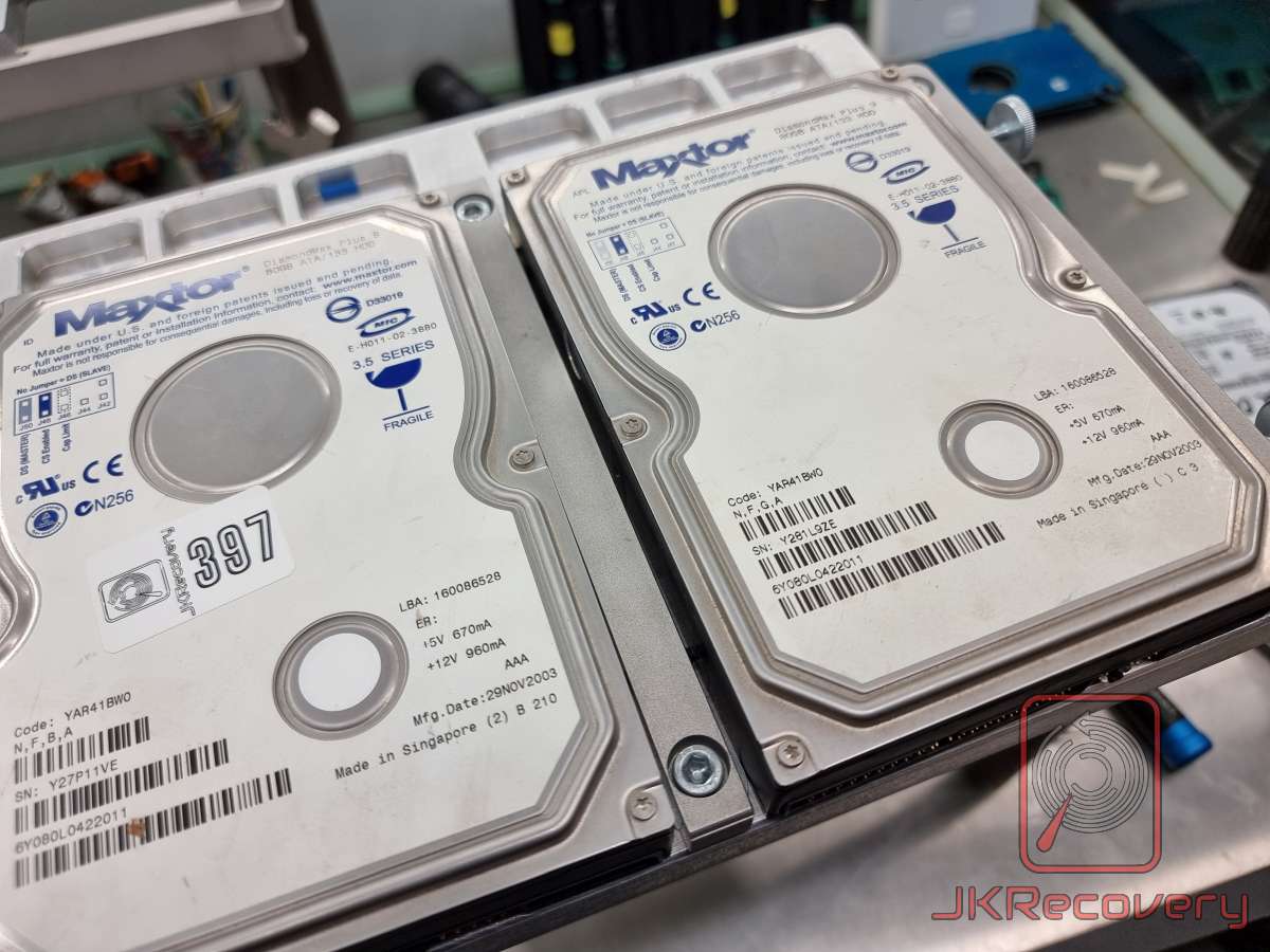 Dysk HDD podczas diagnostyki